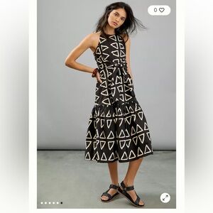 Anthropologie Corry Lynn Calter Keyanna Midi Dress Sz S Boho Sundress EUC